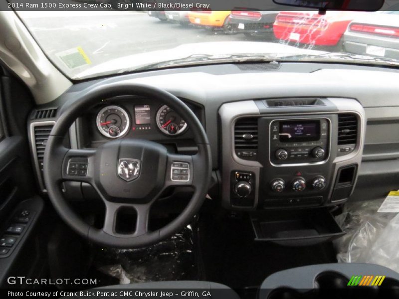 Bright White / Black/Diesel Gray 2014 Ram 1500 Express Crew Cab