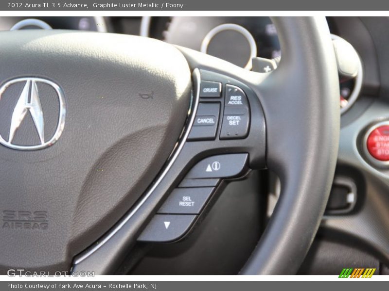 Graphite Luster Metallic / Ebony 2012 Acura TL 3.5 Advance