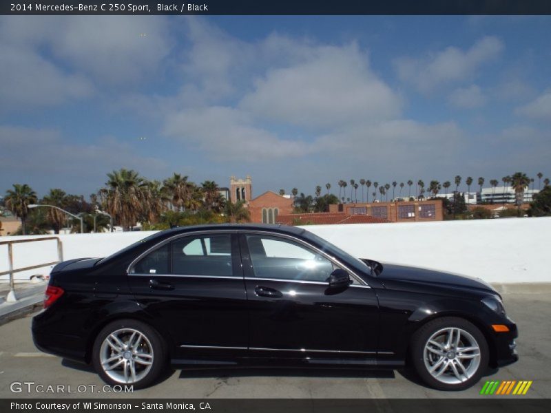 Black / Black 2014 Mercedes-Benz C 250 Sport
