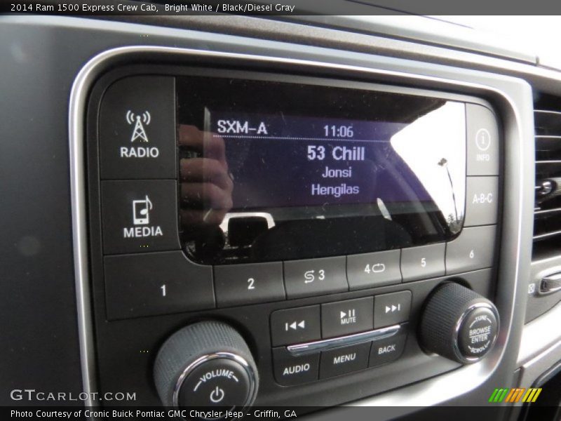 Bright White / Black/Diesel Gray 2014 Ram 1500 Express Crew Cab