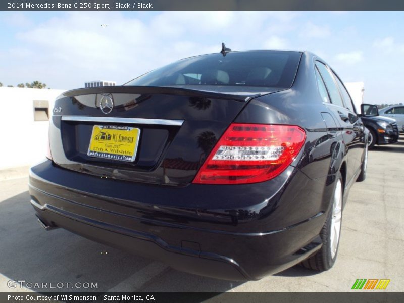 Black / Black 2014 Mercedes-Benz C 250 Sport