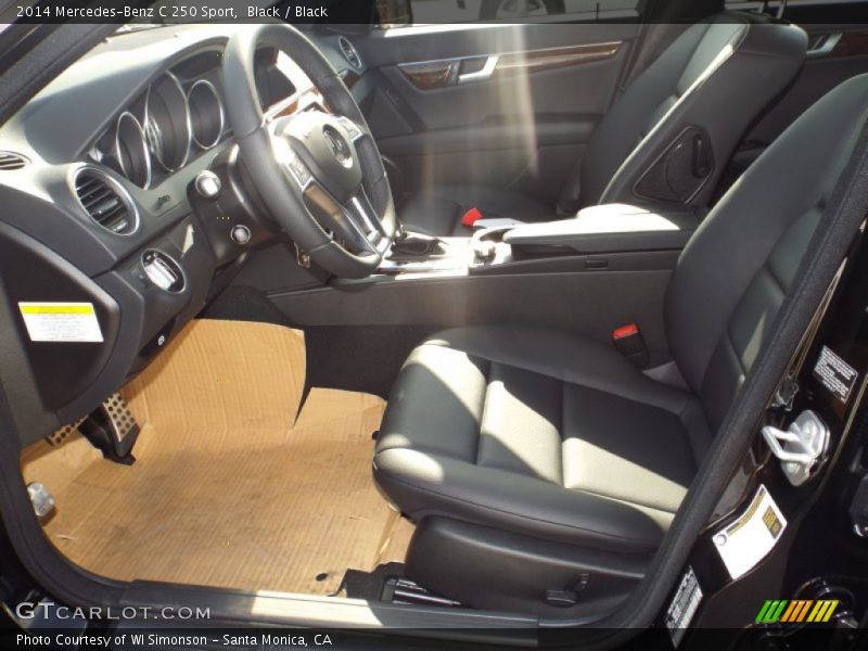 Black / Black 2014 Mercedes-Benz C 250 Sport