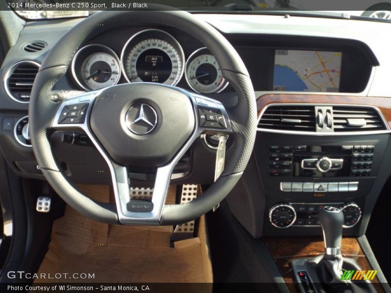 Black / Black 2014 Mercedes-Benz C 250 Sport