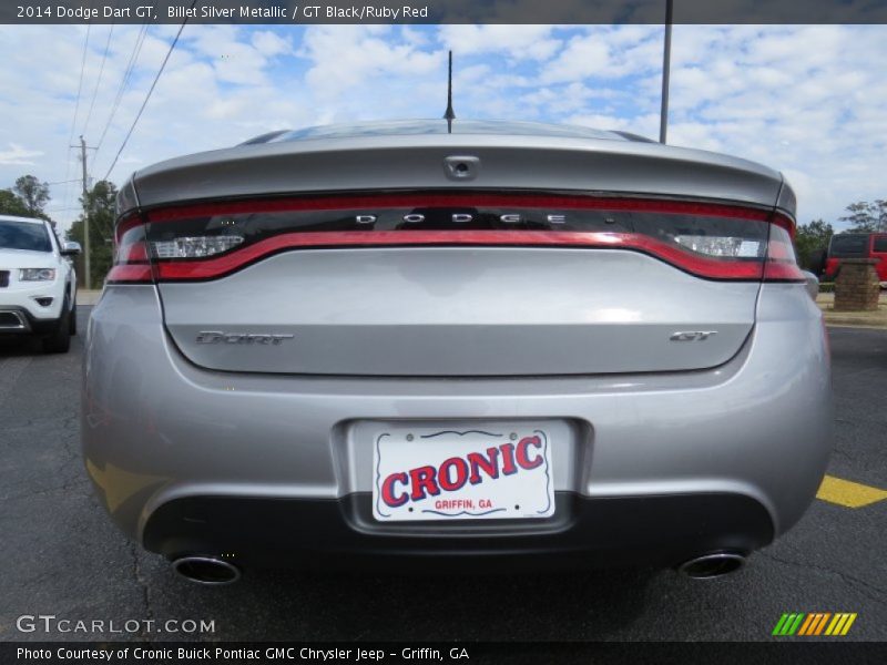 Billet Silver Metallic / GT Black/Ruby Red 2014 Dodge Dart GT