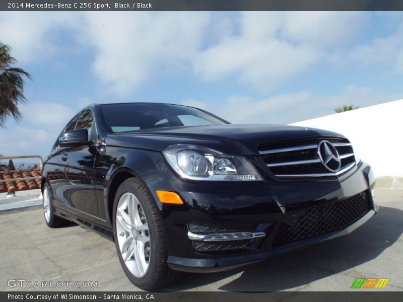 Black / Black 2014 Mercedes-Benz C 250 Sport