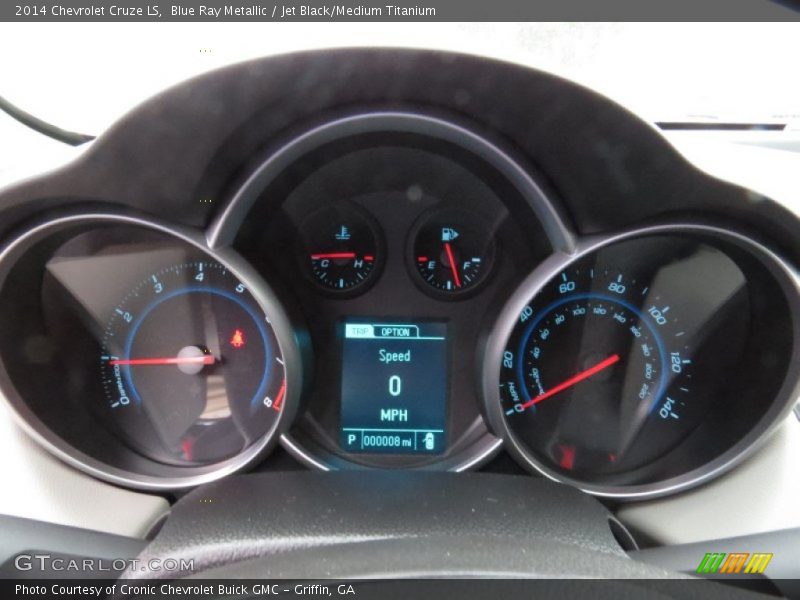 Blue Ray Metallic / Jet Black/Medium Titanium 2014 Chevrolet Cruze LS