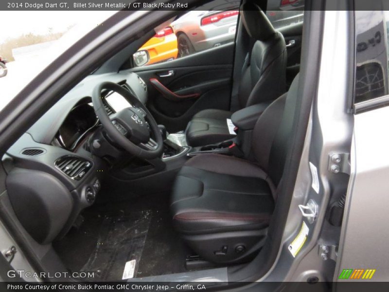 Billet Silver Metallic / GT Black/Ruby Red 2014 Dodge Dart GT