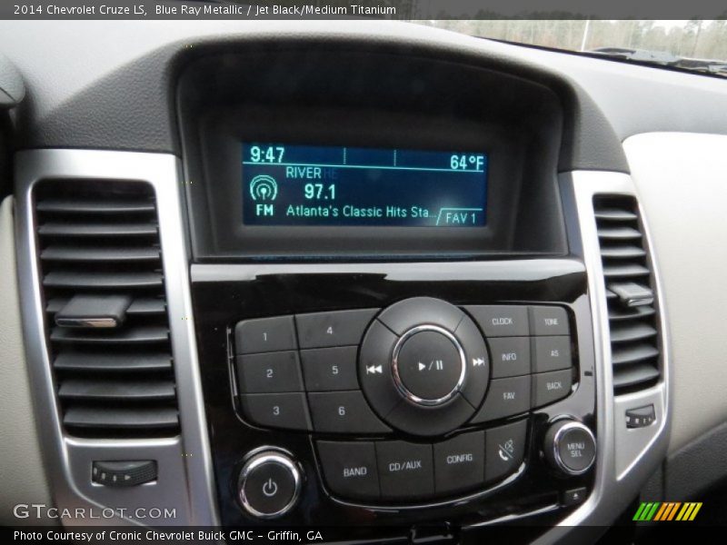 Blue Ray Metallic / Jet Black/Medium Titanium 2014 Chevrolet Cruze LS