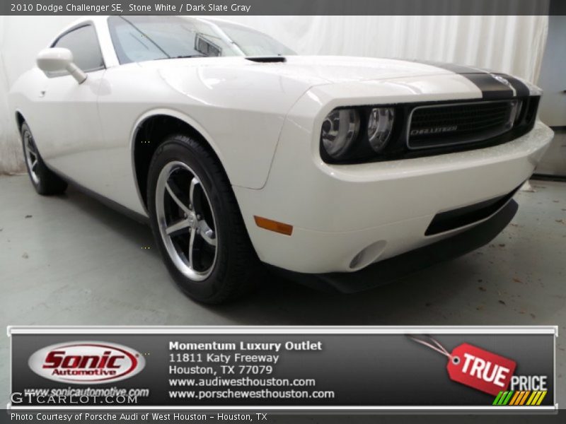 Stone White / Dark Slate Gray 2010 Dodge Challenger SE