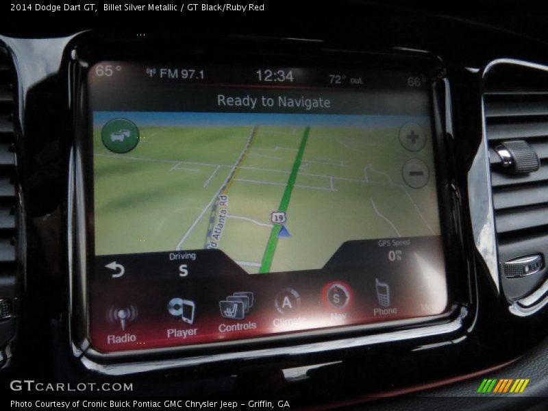 Navigation of 2014 Dart GT