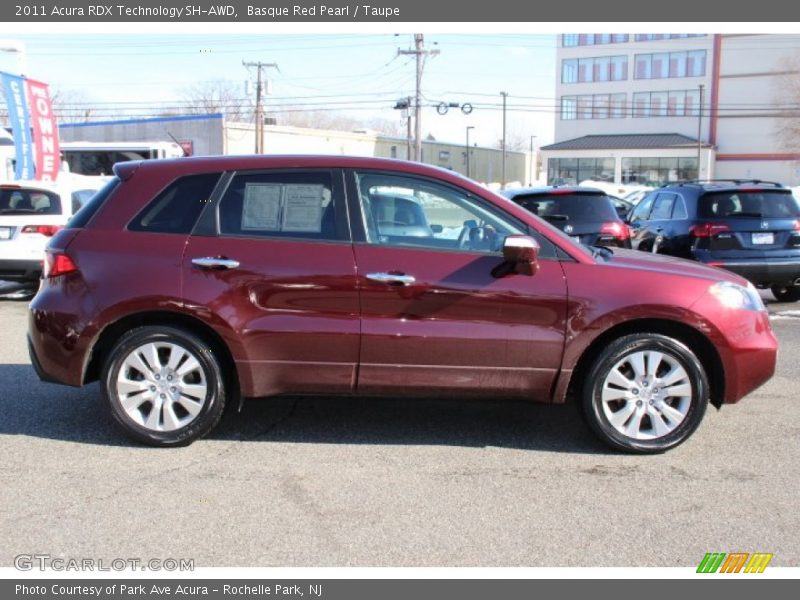Basque Red Pearl / Taupe 2011 Acura RDX Technology SH-AWD