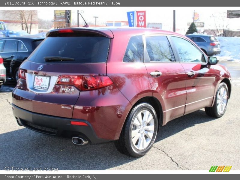 Basque Red Pearl / Taupe 2011 Acura RDX Technology SH-AWD