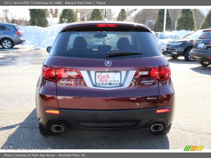 Basque Red Pearl / Taupe 2011 Acura RDX Technology SH-AWD