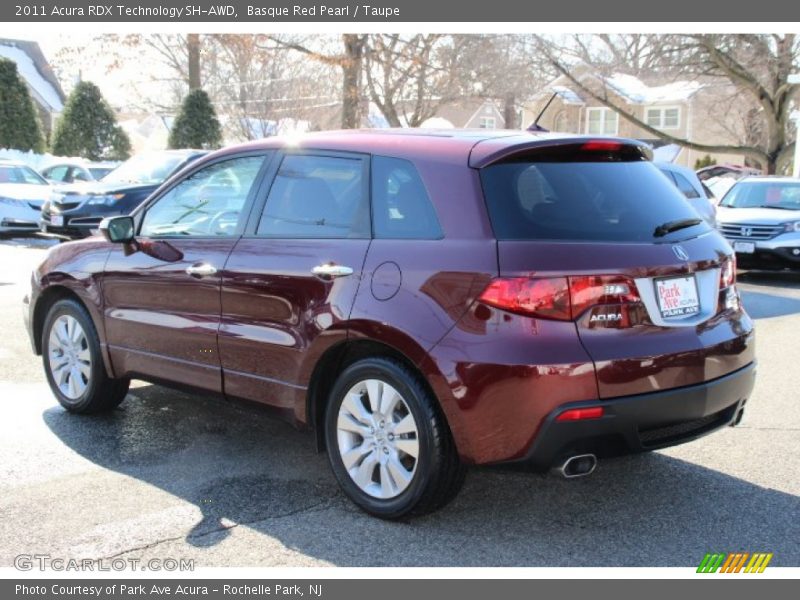 Basque Red Pearl / Taupe 2011 Acura RDX Technology SH-AWD