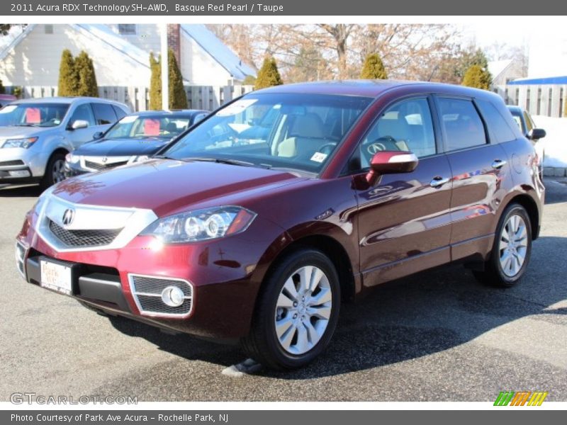 Basque Red Pearl / Taupe 2011 Acura RDX Technology SH-AWD