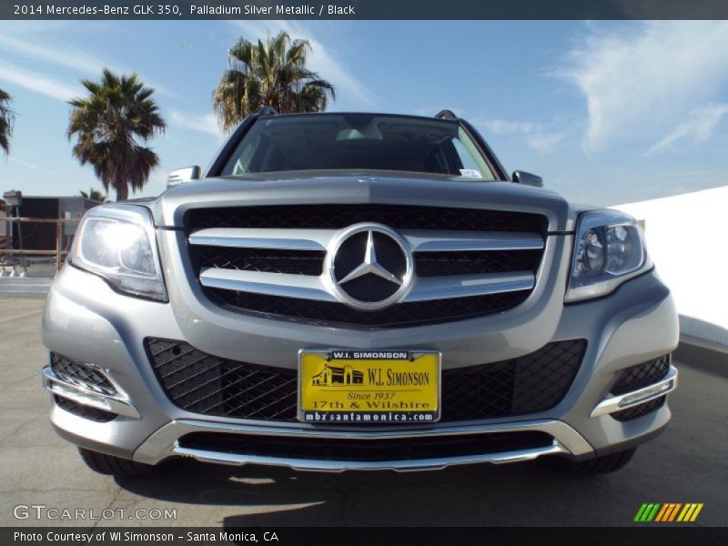 Palladium Silver Metallic / Black 2014 Mercedes-Benz GLK 350