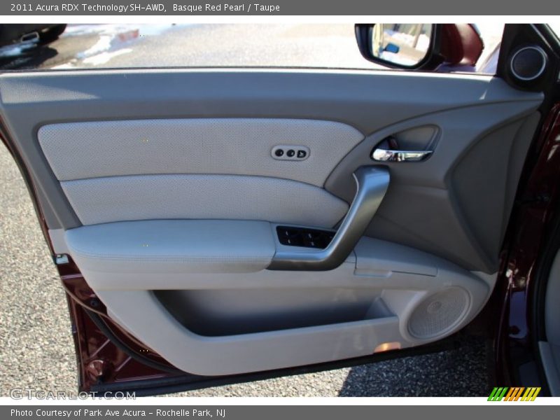 Basque Red Pearl / Taupe 2011 Acura RDX Technology SH-AWD
