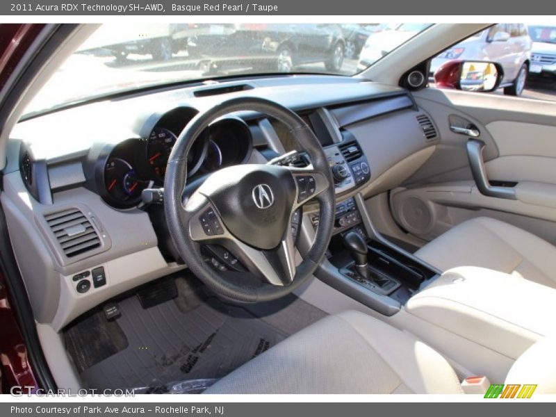 Basque Red Pearl / Taupe 2011 Acura RDX Technology SH-AWD
