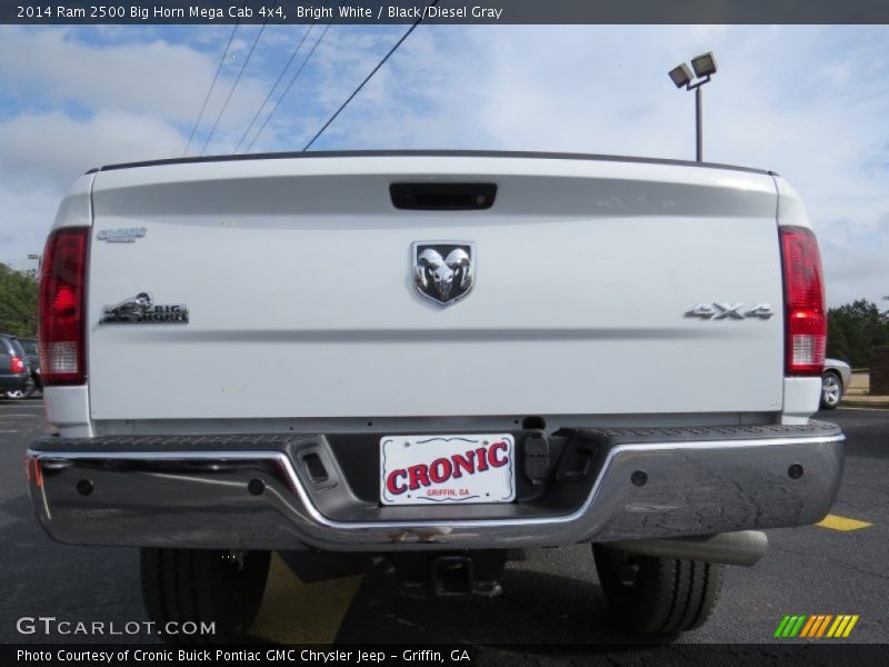 Bright White / Black/Diesel Gray 2014 Ram 2500 Big Horn Mega Cab 4x4