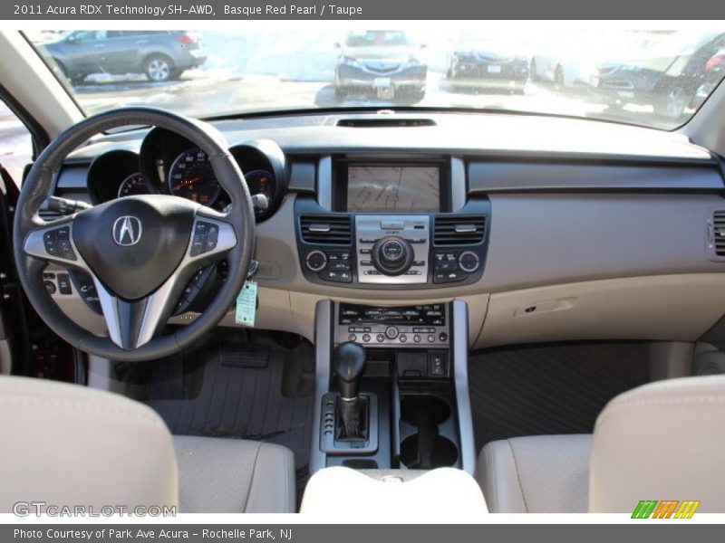 Basque Red Pearl / Taupe 2011 Acura RDX Technology SH-AWD