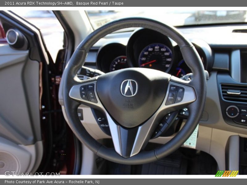 Basque Red Pearl / Taupe 2011 Acura RDX Technology SH-AWD