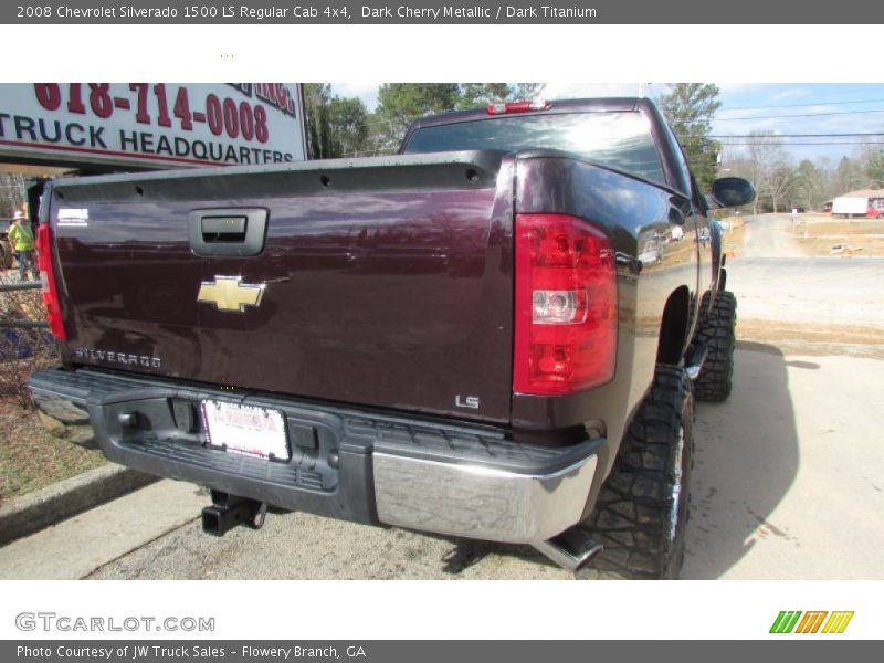 Dark Cherry Metallic / Dark Titanium 2008 Chevrolet Silverado 1500 LS Regular Cab 4x4