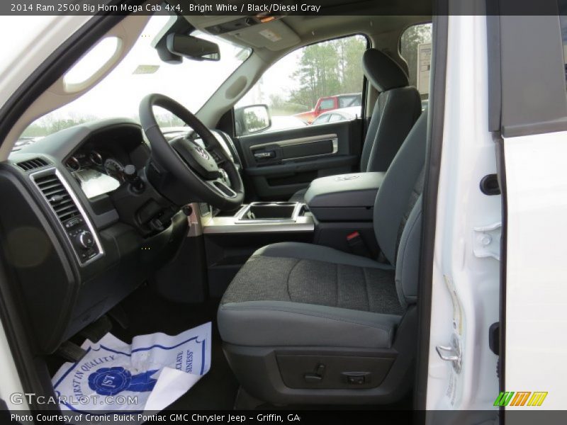Bright White / Black/Diesel Gray 2014 Ram 2500 Big Horn Mega Cab 4x4