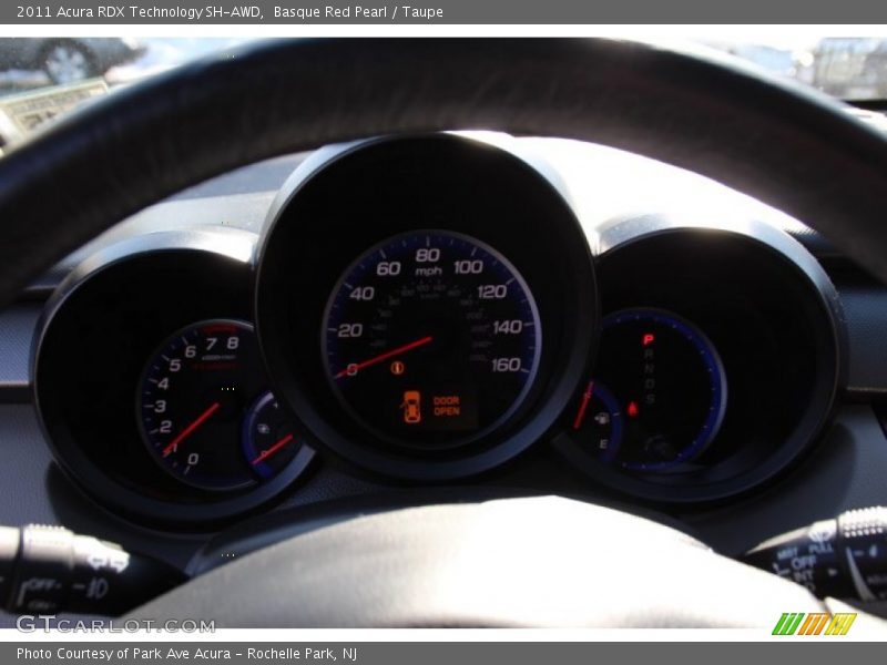 Basque Red Pearl / Taupe 2011 Acura RDX Technology SH-AWD