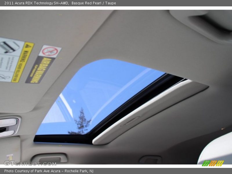 Basque Red Pearl / Taupe 2011 Acura RDX Technology SH-AWD