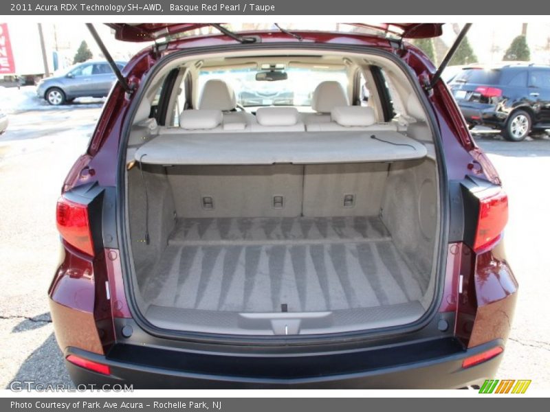 Basque Red Pearl / Taupe 2011 Acura RDX Technology SH-AWD