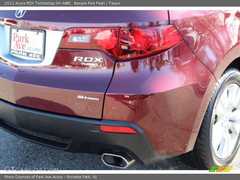 Basque Red Pearl / Taupe 2011 Acura RDX Technology SH-AWD