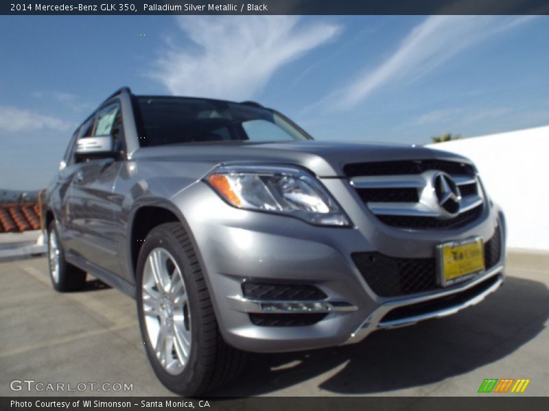 Palladium Silver Metallic / Black 2014 Mercedes-Benz GLK 350