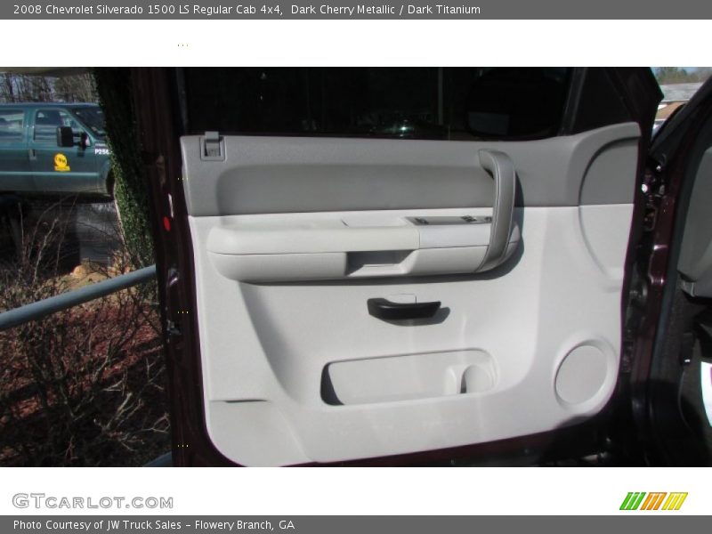 Dark Cherry Metallic / Dark Titanium 2008 Chevrolet Silverado 1500 LS Regular Cab 4x4