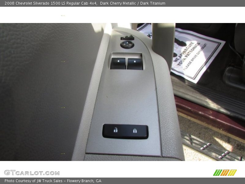 Dark Cherry Metallic / Dark Titanium 2008 Chevrolet Silverado 1500 LS Regular Cab 4x4