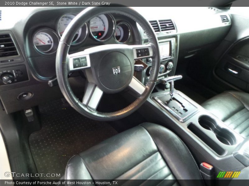 Stone White / Dark Slate Gray 2010 Dodge Challenger SE