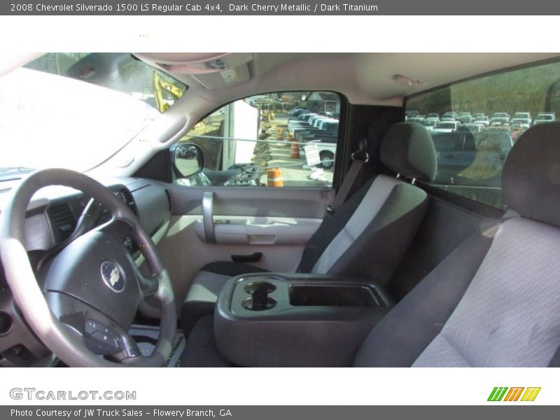 Dark Cherry Metallic / Dark Titanium 2008 Chevrolet Silverado 1500 LS Regular Cab 4x4