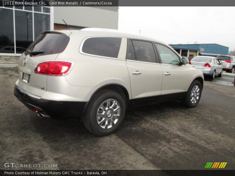 Gold Mist Metallic / Cashmere/Cocoa 2011 Buick Enclave CXL
