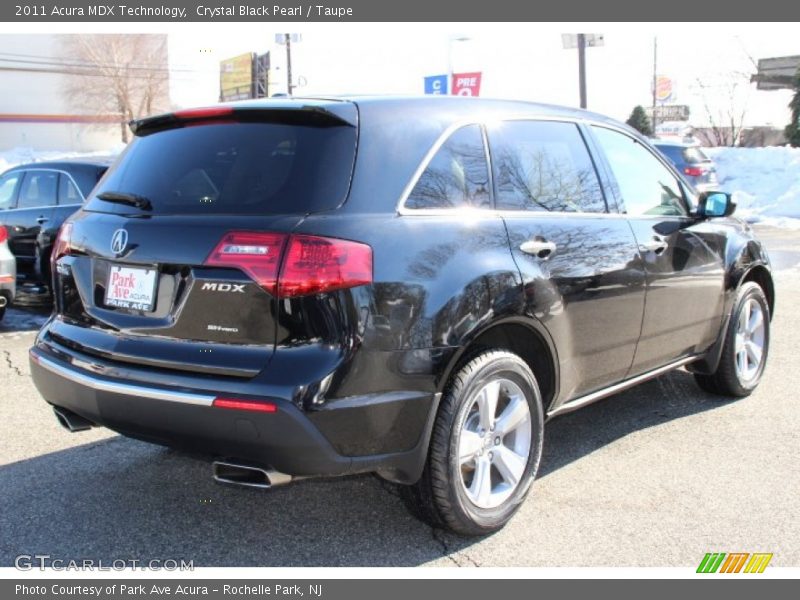 Crystal Black Pearl / Taupe 2011 Acura MDX Technology