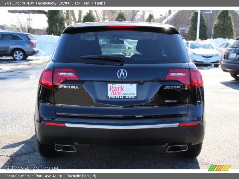Crystal Black Pearl / Taupe 2011 Acura MDX Technology