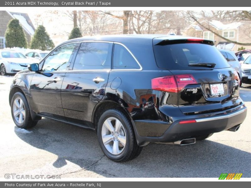 Crystal Black Pearl / Taupe 2011 Acura MDX Technology
