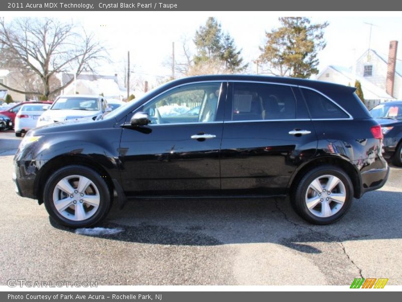 Crystal Black Pearl / Taupe 2011 Acura MDX Technology