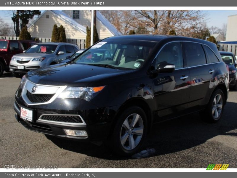 Crystal Black Pearl / Taupe 2011 Acura MDX Technology