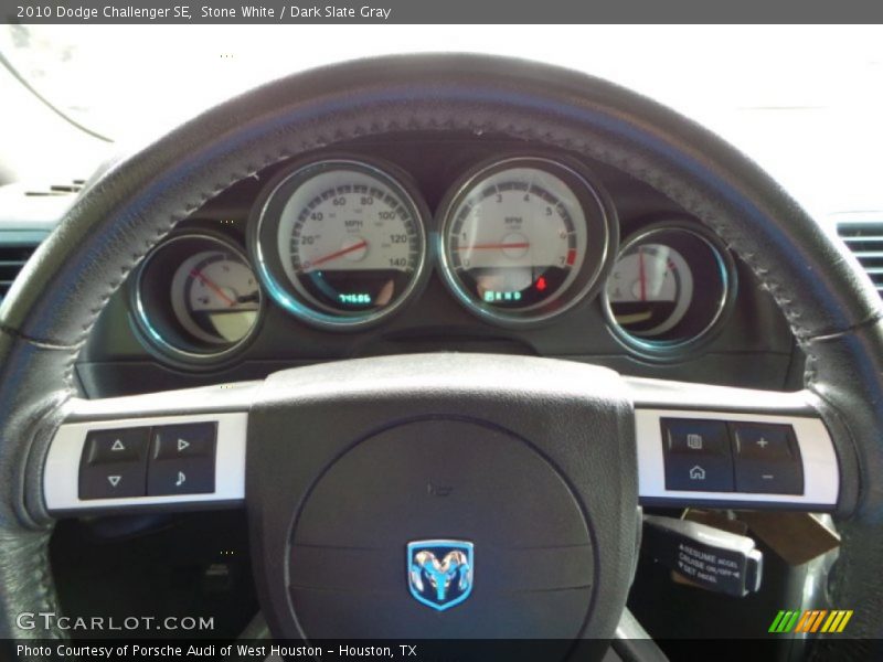 Stone White / Dark Slate Gray 2010 Dodge Challenger SE