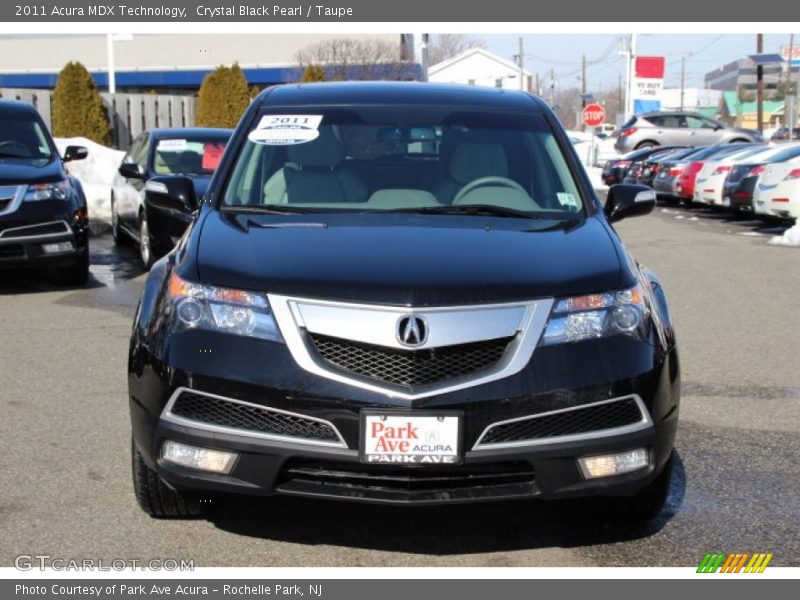 Crystal Black Pearl / Taupe 2011 Acura MDX Technology