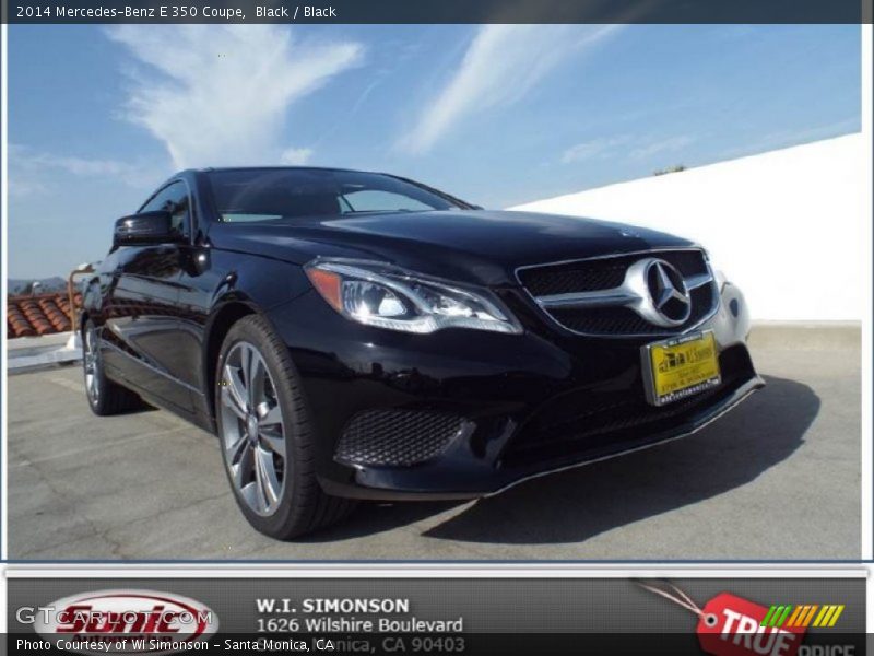 Black / Black 2014 Mercedes-Benz E 350 Coupe