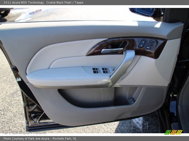 Crystal Black Pearl / Taupe 2011 Acura MDX Technology