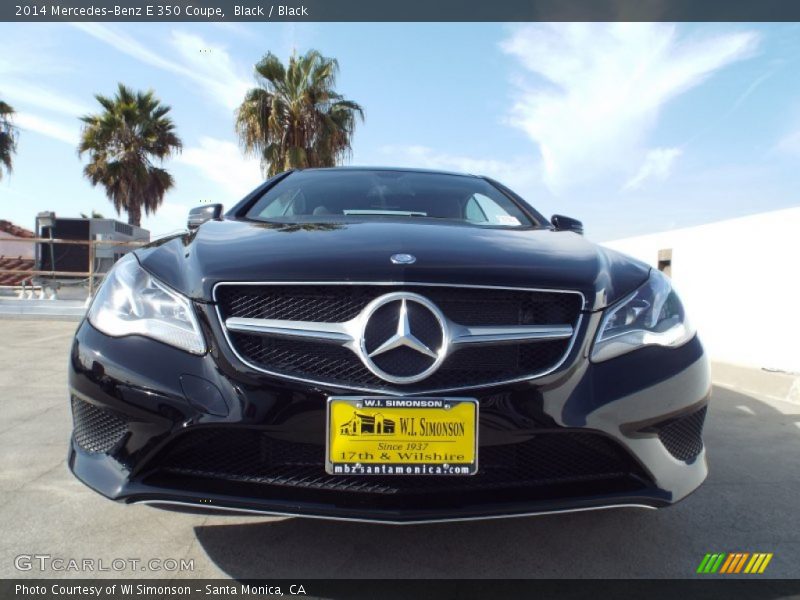 Black / Black 2014 Mercedes-Benz E 350 Coupe