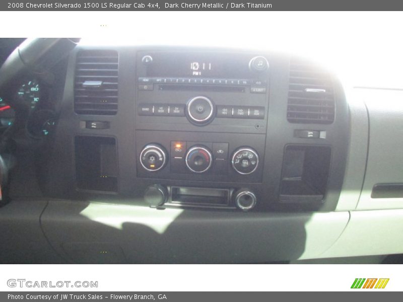 Dark Cherry Metallic / Dark Titanium 2008 Chevrolet Silverado 1500 LS Regular Cab 4x4