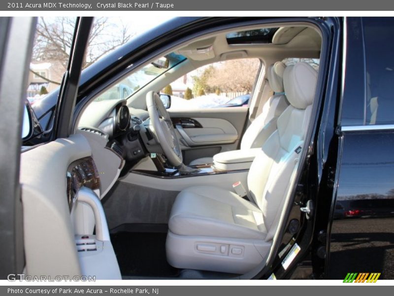 Crystal Black Pearl / Taupe 2011 Acura MDX Technology
