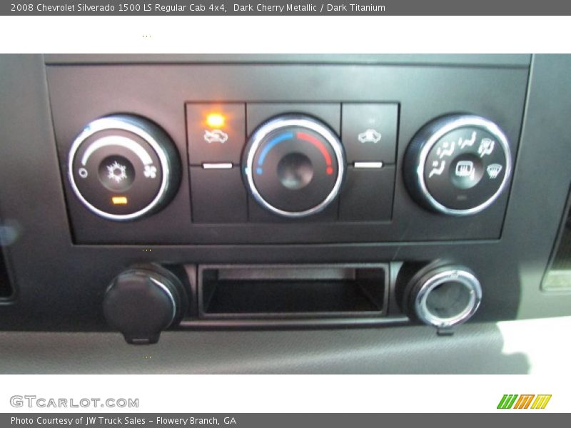 Dark Cherry Metallic / Dark Titanium 2008 Chevrolet Silverado 1500 LS Regular Cab 4x4